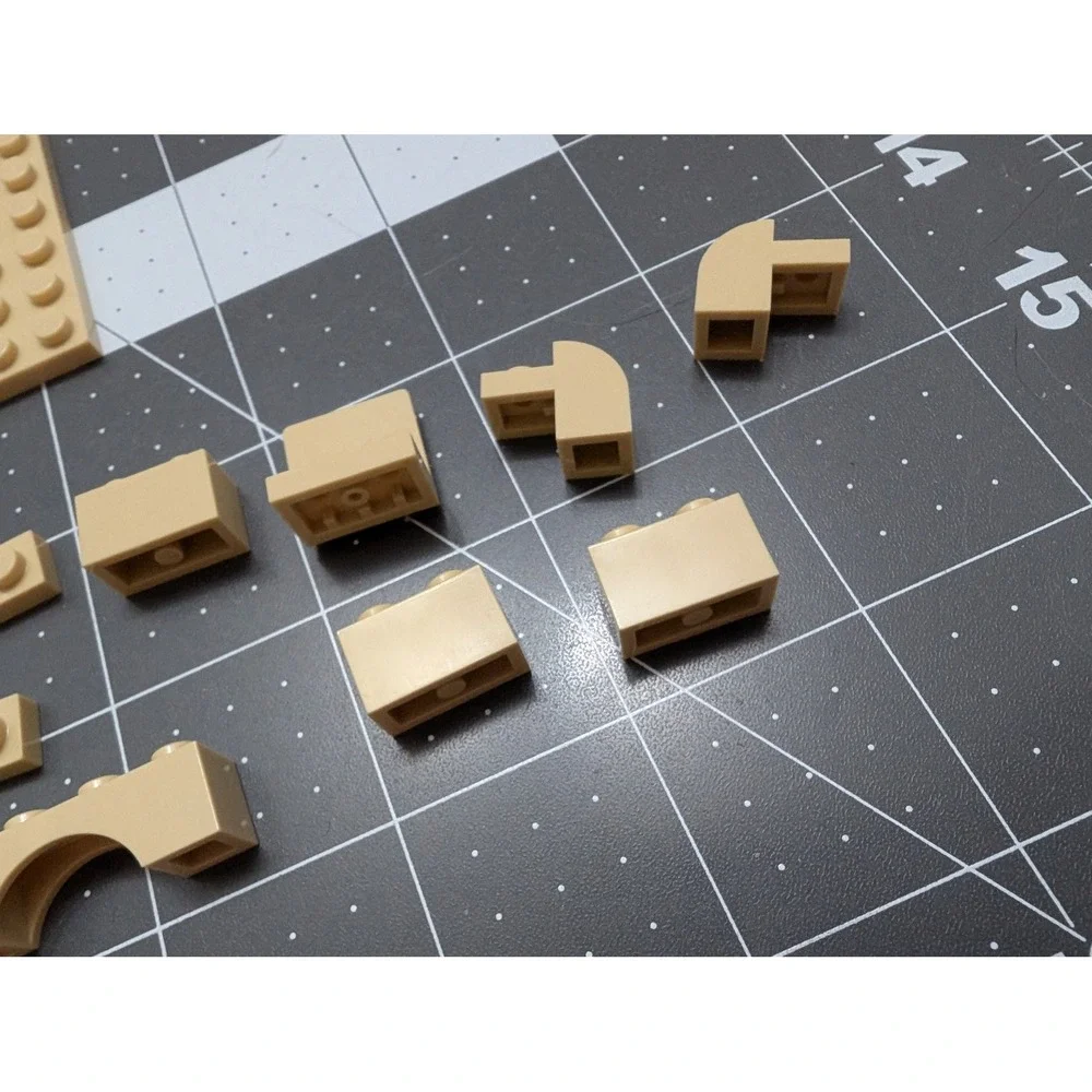 Lego Tan 2 plates misc small replacement parts lot of‎ 15